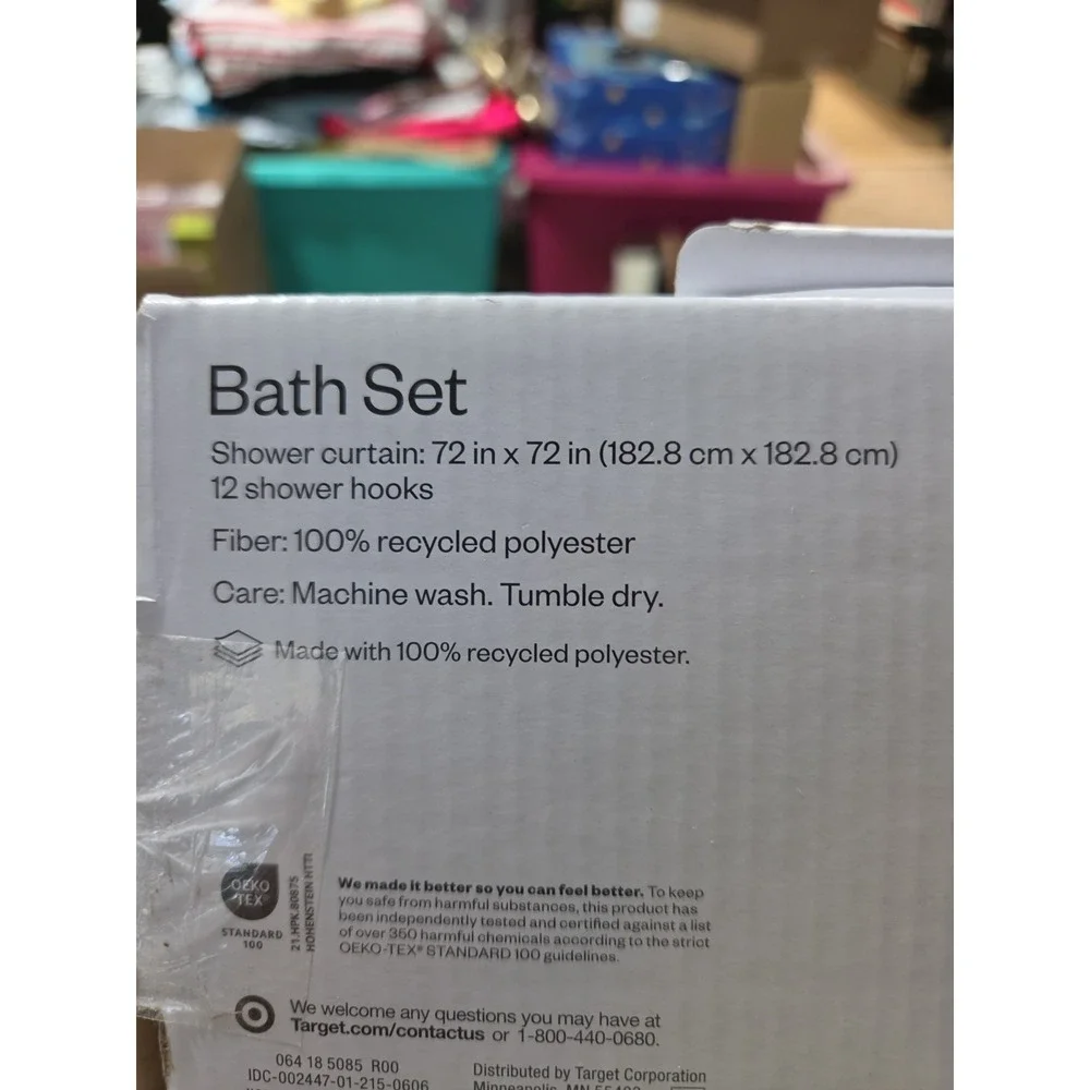 Room Essentials Shower Curtain Bath Set 13 Piece New
